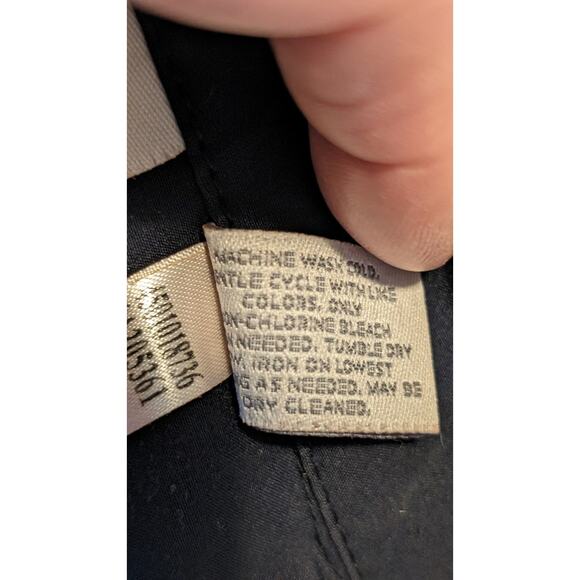 Zenergy by Chico's Navy Snap Front Active Drawstring Vest Womens Sz 2 (M 12-14) - Picture 6 of 12